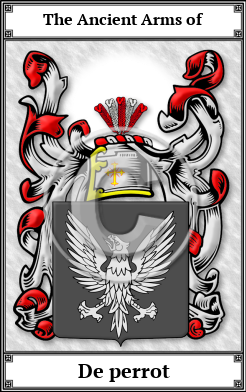 De perrot Family Crest Download (JPG)  Book Plated - 150 DPI